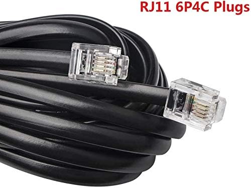 Телефонен разклонител ohCome 25-Крак Телефонен кабел със стандартен конектор RJ11, 1 вграден соединителем и